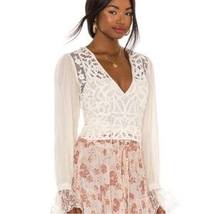 NWT Free People Sorelle Blouse- Size S
